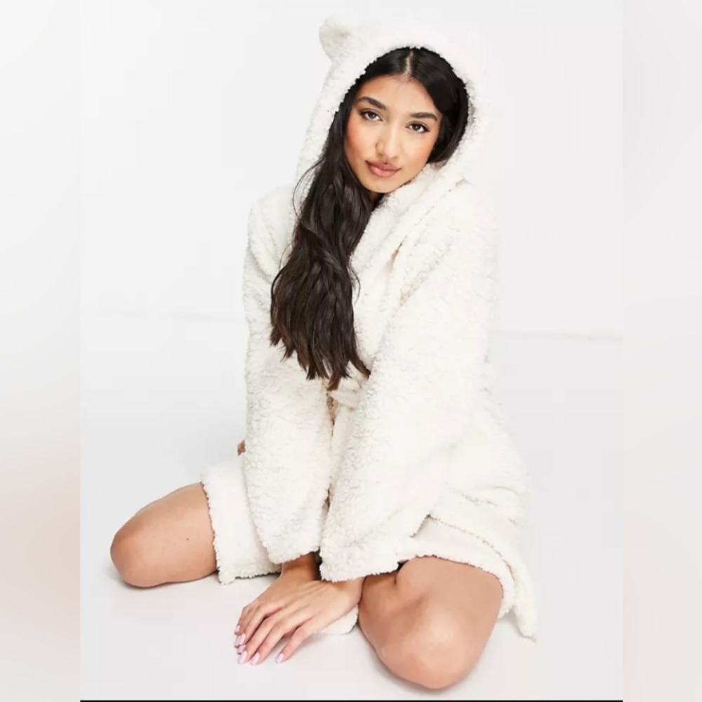 🐹 Hooded Sherpa Robe with ears 🐹